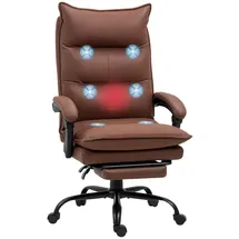 Vinsetto Massage-Bürostuhl Kunststoff Braun