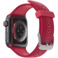 Otterbox All Day Uhrenarmband für Apple Watch Series 9/8/7/6/SE 2. gen/SE 1. gen/5/4/3 - 42mm/44mm/45mm, Weiches, Angenehmes und Strapazierfähiges Silikonband für Apple Watch, Rot