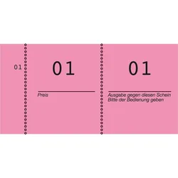 Avery Zweckform Nummernblock Kompaktblock fortlaufend nummeriert 10 Blöcke/1-1000 pink