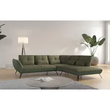 otto home Ecksofa OTTO HOME "Mikado L-Form", grün (olive), B:297cm H:88cm T:245cm, 100% Polyester, Sofas, Ecksofa, inkl. Sitztiefenverstellung und Armteilverstellung, Topseller