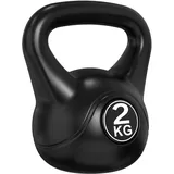 Tunturi Kugelhantel, Kettlebell, PVC mit Sand gefüllt, 2 kg