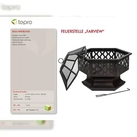 Tepro Feuerstelle Farview Schwarz