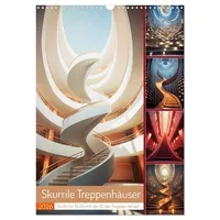 Calvendo Skurrile Treppenhäuser (Wandkalender 2026 DIN A3 hoch), CALVENDO