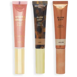 Revolution Pro Pro Cream Face Wand Trio Gesicht Makeup Set Vegan & Tierversuchsfrei Light 1x12 ml 2x15 ml