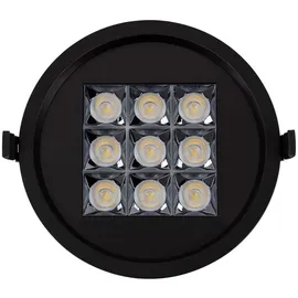 efectoLED LED Downlight Einbaustrahler 30W rund Aluminium schwarz 4000K