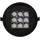 efectoLED LED Downlight Einbaustrahler 30W rund Aluminium schwarz 4000K