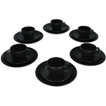 Mambocat Panther Kaffeeservice 18-tlg. schwarz