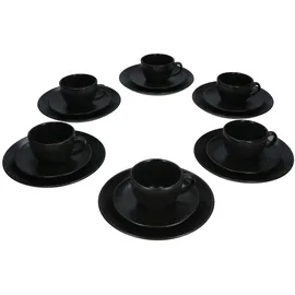 Mambocat Panther Kaffeeservice 18-tlg. schwarz