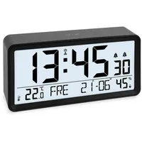 ADE Digitaler Funkwecker schwarz