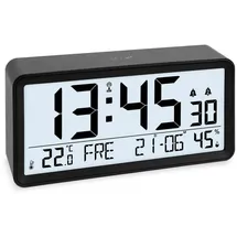 ADE Digitaler Funkwecker schwarz