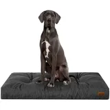 Bjird Hundematratze Hundekissen Grand - Hundebett für kleine, mittlere und große Hunde, wasserabweisend, weich und dick - made in EU Größe: M,L,XL,XXL schwarz XXL - 130x100