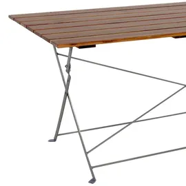 Mojawo Gartentisch 120 x 70 x 74 cm Akazie/Schwarz