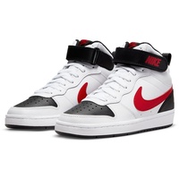 Nike Court Borough Mid 2 Sneaker Kinder white/university red-black 36