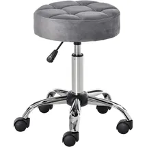 Homcom Salonstuhl mit Rädern Drehbar 35 x 35 x 49-61cm