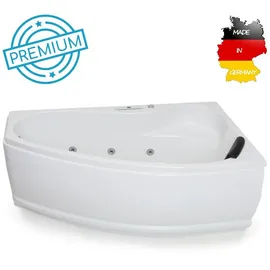 Basera Formentera Eck-Whirlpoolbadewanne 160 x 90 cm (Premium) MPNR
