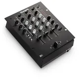 Numark M4 3-Kanal Scratch DJ Mixer, Rack-montierbar mit 3-Band EQ, Mikrofoneingang und austauschbarem Crossfader mit Reverse und Slope-Kontrollen