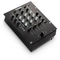 Numark M4 - 3-Kanal Scratch DJ Mixer, Rack-montierbar mit 3-Band EQ, Mikrofoneingang und austauschbarem Crossfader mit Reverse und Slope-Kontrollen
