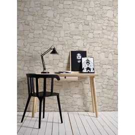 A.S. Création Papiertapete Steinoptik 53 cm x 10 m 0 g Beige/Braun 692429
