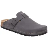 Rohde H.SOAVE Pantoffel Hausschuh, Schlappen, Clog, Homeslipper mit Schnallenverschluss grau 46 EU
