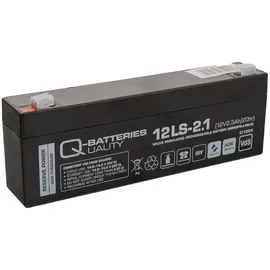 Lakuda Q-Batteries 12LS-2.1 | 12V 2,1Ah Blei-Vlies Akku AGM VRLA VRLA mit VdS