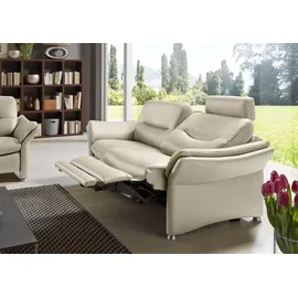 Hukla Couch Leder 3-Sitzer Beige