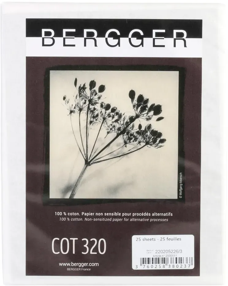 BERGGER COT 320 100% Baumwollpapier 310g 11x14 Inch 25 Blatt