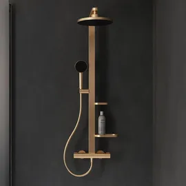 Ideal Standard CerathermAlu+ Duschsystem mit Brausethermostat Bronze BD583BR
