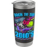 Zurück zu den 2010er Jahren, Vintage Twenty-Tens, Retro 2010 Doppelwandiger Edelstahl-Thermobecher
