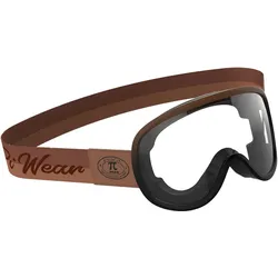 PI-Wear Arizona, Motorrad-Brille - Braun/Schwarz Klar
