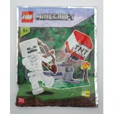 Lego Minecraft Skeleton mit TNT Launcher und Bonus Tile Polybag – Minifiguren-Set für kreative Abenteuer – Perfekt für Kinder ab 6 Jahren und Minecraft-Fans