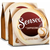 SENSEO KAFFEEPADS Cappuccino Kaffee neue Rezeptur 2er Pack 2 x 8 PADS