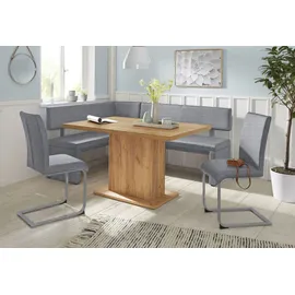 OTTO home Eckbank Charissa, in 3 Größen, verschiedene Qualitäten grau Sitzbänke, 87201536-0 B/H/T: 210 cm x 90 cm x 140 cm