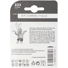 Duracell Ultra Lithium Batterie DL223/CR-P2 (1 St.)