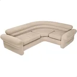 Intex Indoor Corner Sofa Beige 257x203x76 cm