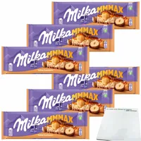 Milka Toffee Ganznuss Alpenmilch Schokolade mit Karamell 6er Pack 6x300g Tafel