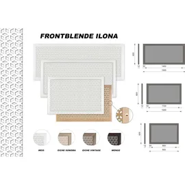 HEXIM Heizkörperverkleidung MDF & HDF - Dekorative Heizkörperabdeckungen in unterschiedlichen Größen & Muster - Heizkörper Verkleidung (Frontb...