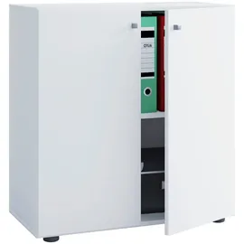 VCM Lona Aktenschrank 70 x 40 x 74 cm weiß