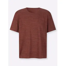 Sieh an! Schlafanzug-Shirt Kurzarm Braun 52/54