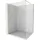 Mexen Kioto Duschwand Walk-In 100 x 200 cm rechts transparent 8 mm gebürstetes Gold 800-100-101-55-00