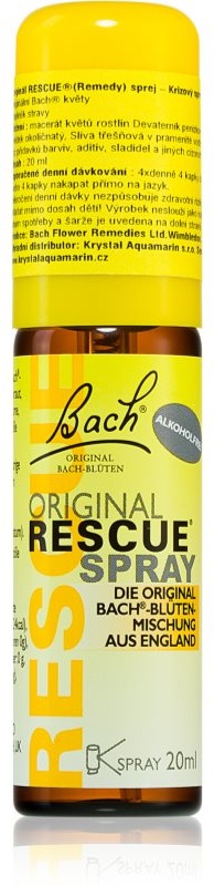 Bach® Flower Remedies RESCUE® spray Spray zur Förderung der geistigen Ausgeglichenheit 20 ml