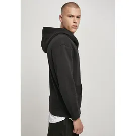 URBAN CLASSICS Organic Full Zip Kapuzenpullover Black L