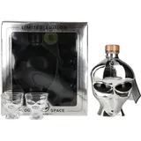 Outerspace Vodka Chrome Limited Edition 40% Vol. 0,7l in Geschenkbox und 2 Shotgläser