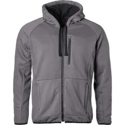 GMS-Moto Aras Zip Hoodie, Textiljacke - Grau - L