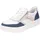 remonte Damen Plateau-Sneaker Weiß/Jeansblau/Rosé 42