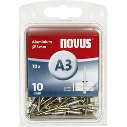 NOVUS Niete Novus 110057020 Blindniete (x L) 3 mm x 10 mm Aluminium Aluminium