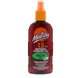 MALIBU 200ML SPF 15 BRONZING TANNING OIL WITH ARGAN OIL