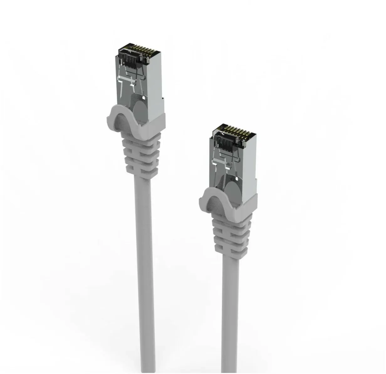 RJ45 Cat7-Kabel Ethernetkabel LAN-Kabel Grau