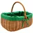 MyBer Einkaufs- und Picknickkorb Weidenkorb 33 x 23 x 13 cm braun