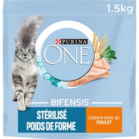 Purina One - Nahrung in Form von Hühnchen und Weizen für sterilisierte Katzen, 1,5 kg