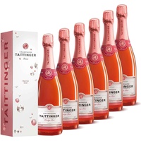 (101,99 EUR/l) 6x Taittinger Champagner 0,75l Brut Prestige Rosé